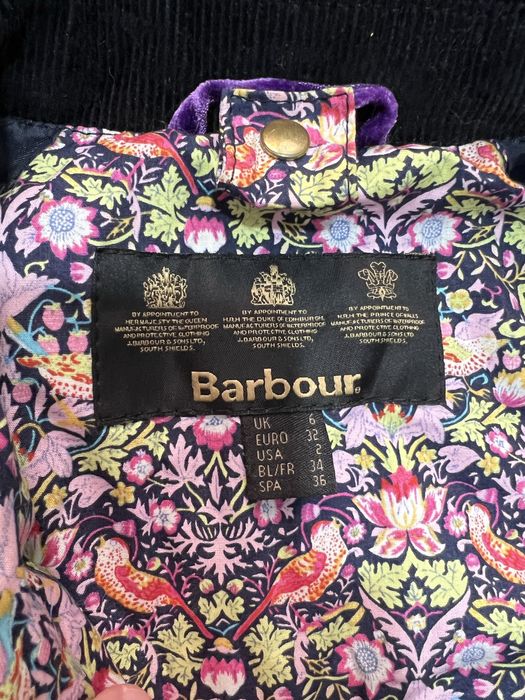 Barbour (XS) Modern Beadnell Flowered Wax Jacket жіноча куртка ваксова