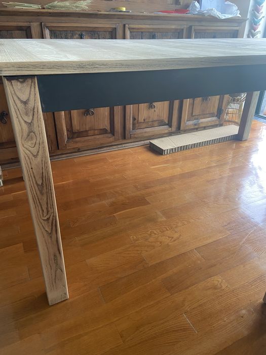 Mesa madeira Ikea para restauro +  6 cadeiras