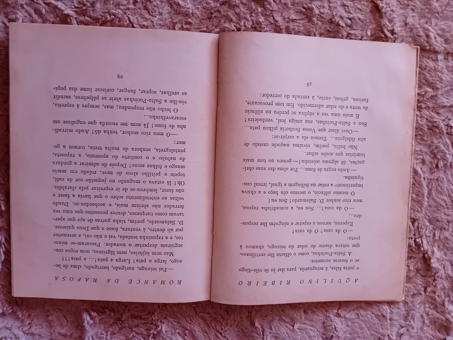 Livro Antigo Romance da Raposa