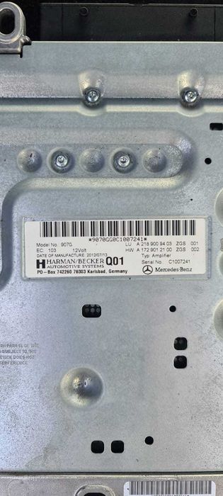 Wzmacniacz Radia Harman Becker Mercedes W218 W212 W117