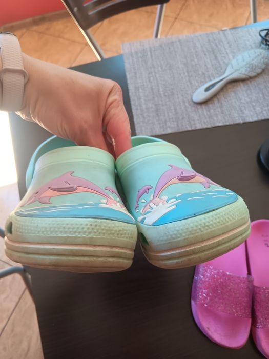 Buty dziewczęce klapki sandały 31 zestaw