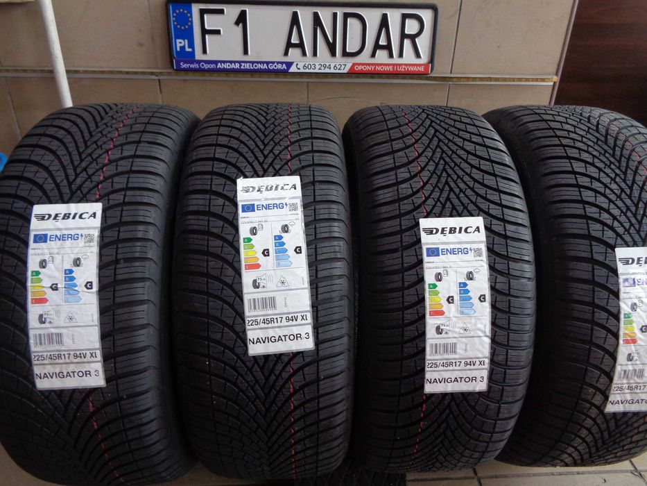 Nowe 225/45R17 DĘBICA Navigator 3 , Nowy Model, Opony Całoroczne Warto