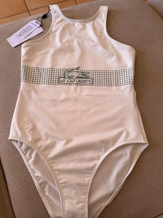 Women’s Lacoste Net Print Swimsuit