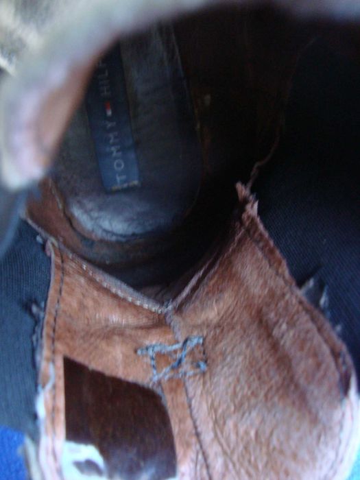 kozaki Tommy Hiflinger 42 -Styl retro Skóra Super