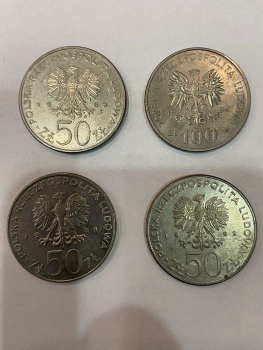 Monety kolekcjonerskie Poczet Królów Polskich 4 szt