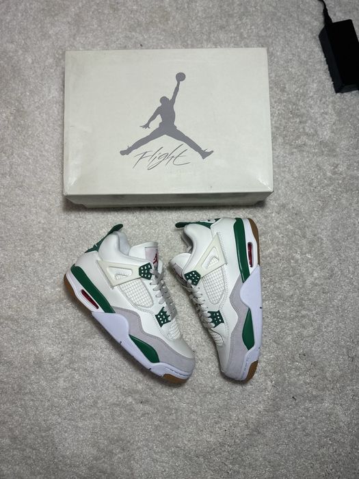 Кроссовки Nike SB x Air Jordan 4 Retro “Pine Green”