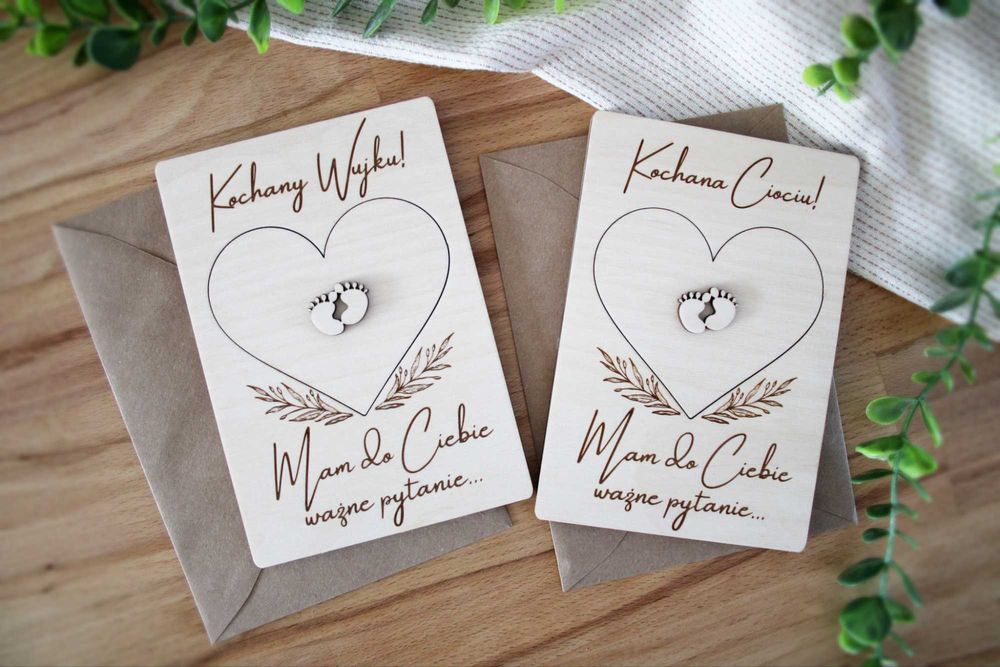 Prośba do rodziców chrzestnych 2 szt. Pytanie o bycie chrzestnym