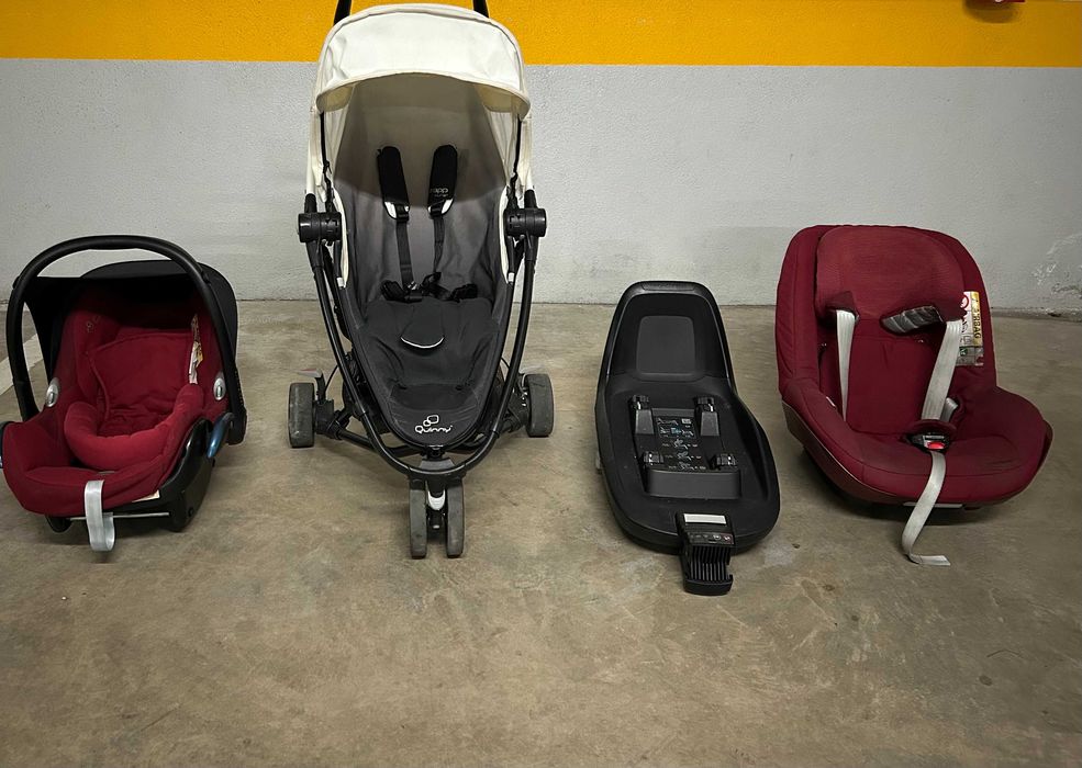 Cadeira Auto + Carrinho bebé + Ovo + Base Isofix em excelente estado