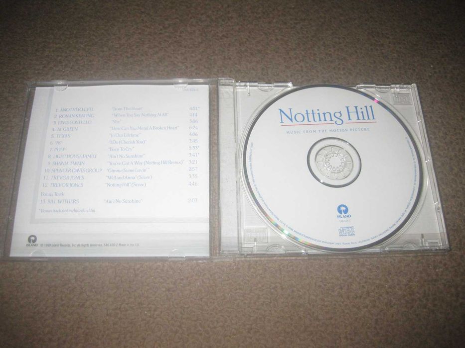 CD da Banda Sonora (OST) do filme "Notting Hill"