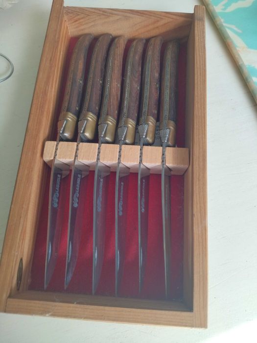 Caixa 6 facas Laguiole