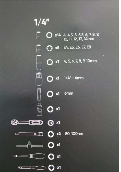 MALA DE FERRAMENTAS DE 216 PCS C/ CHAVES HEXAGONAIS