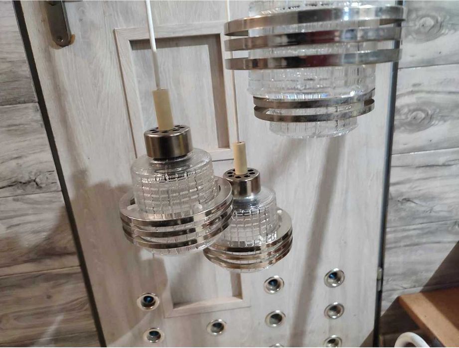 Żyrandol,Napako,space age,klosze sputniki,vintage