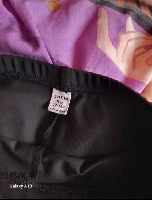 Leginsy dziewczece z wstawkami