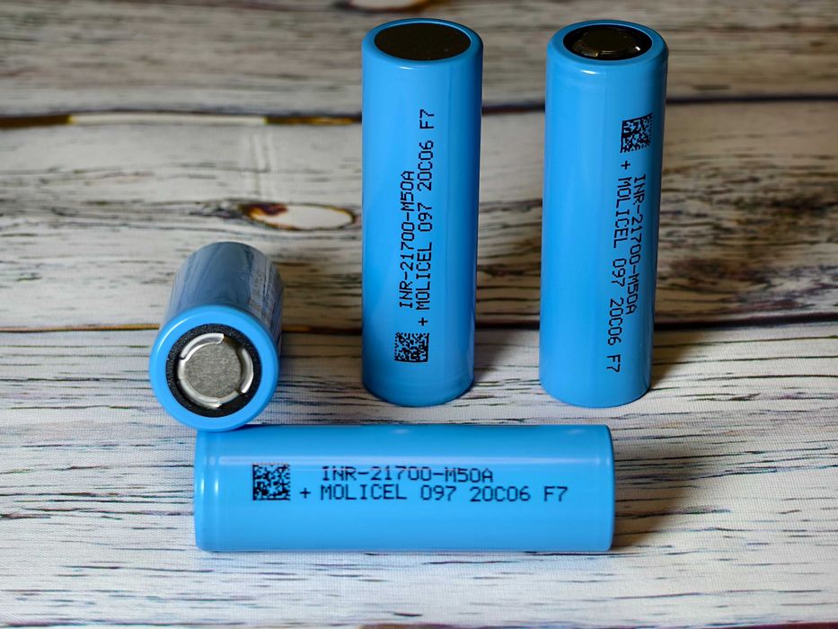 Акумулятори 21700 Molicel M50A 5000mAh 20A Li-ion INR21700