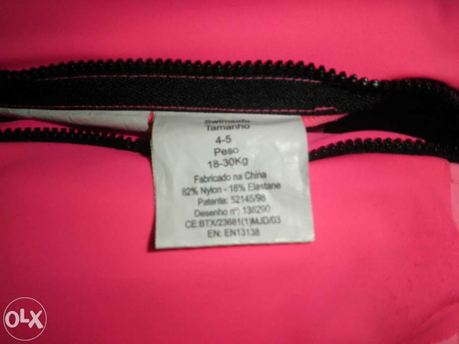 Fato "Swimsafe" cor de rosa