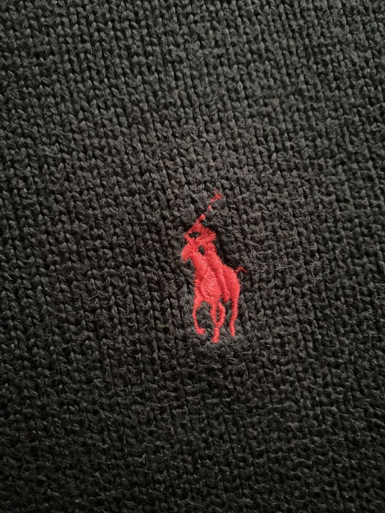 Винтажный вязаный 1/3 зип свитер Polo by Ralph Lauren мужской оригинал ...