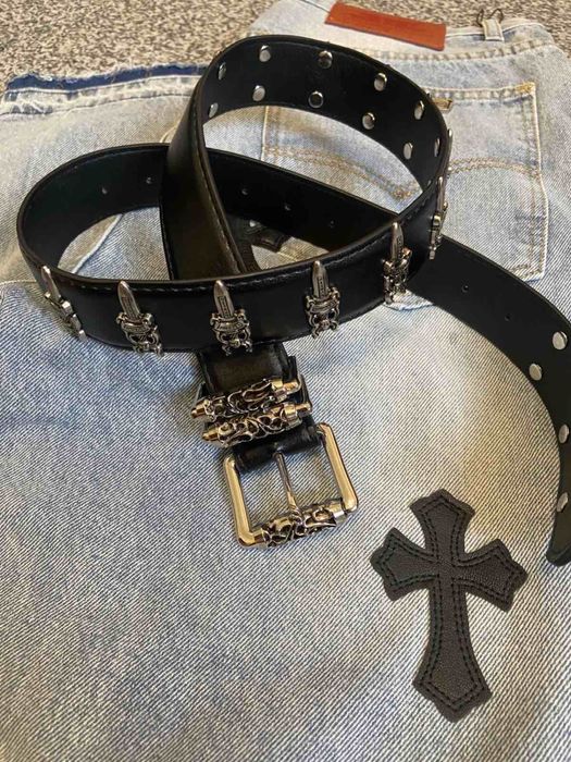 Ремень Хром Хартц пояс Chrome Hearts