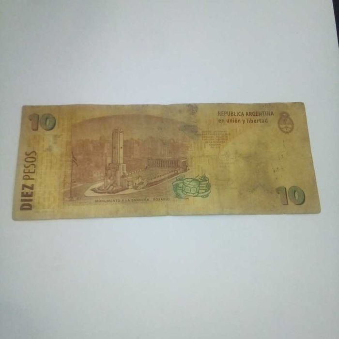 10 pesos argentinos em bom estado