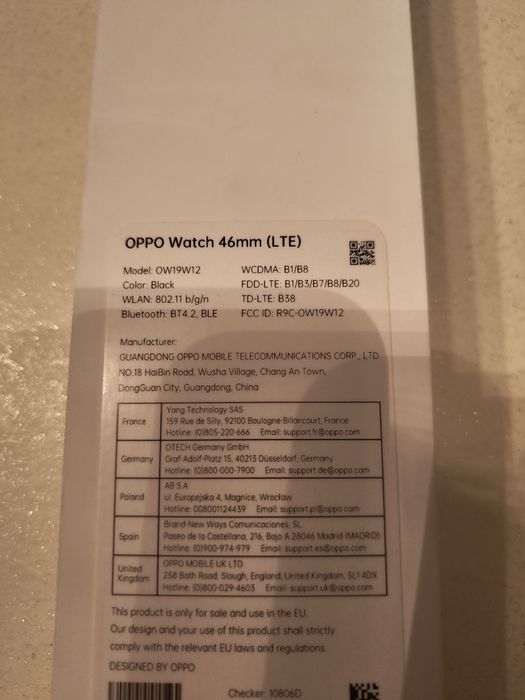 OPPO Watch 46mm LTE czarny