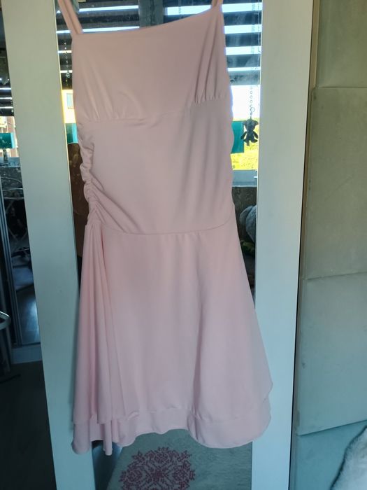 Sukienka letnia pudrowy róż