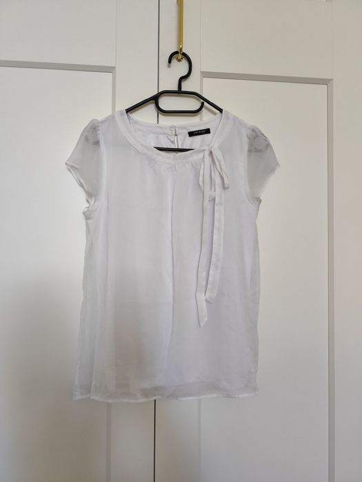 Bluzka koszulowa koszula biała elegancka