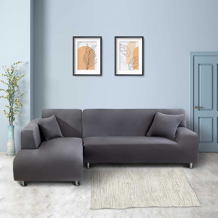 Nowy pokrowiec na sofę / sofa / kształcie L / poduszki / 2+2 / W214!