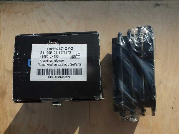 Klocki hamulcowe Nissan, Toyota, Isuzu,Chevrolet Trailblazer