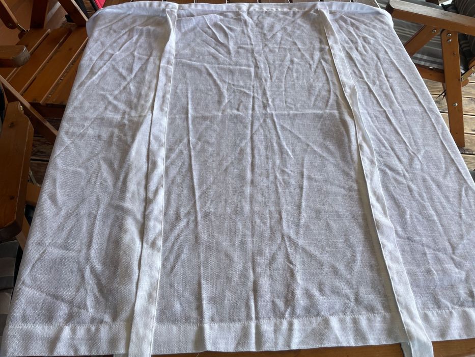 Firanka biala wiązana