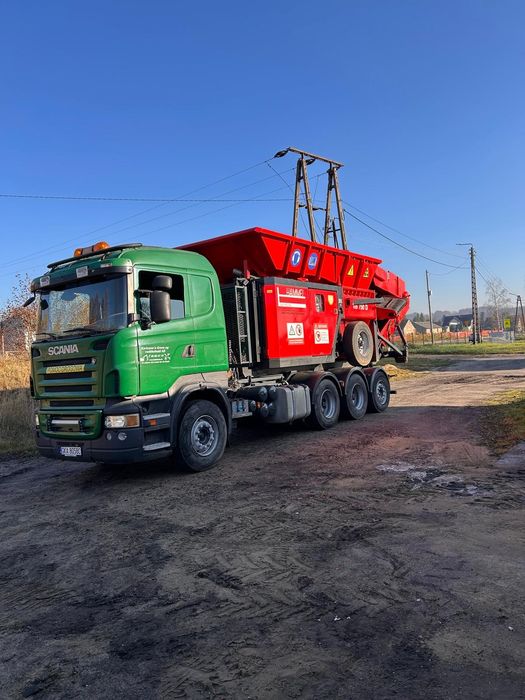 Wynajem rozdrabniacz kruszarka niszczarka dwu wałowa rębak recyckling