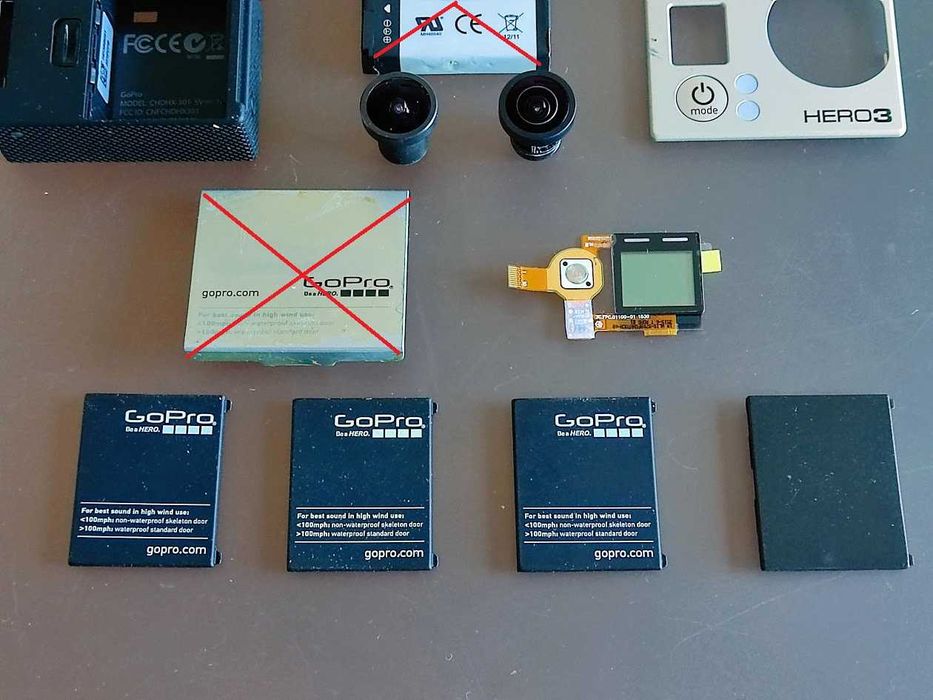 Peças substituição modelos antigos GoPro