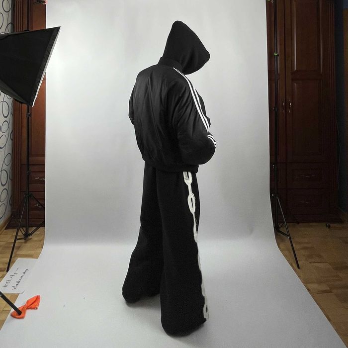 Oversize Bomber 2 Lines Adidas Balenciaga бомбер c 2 полосками opium