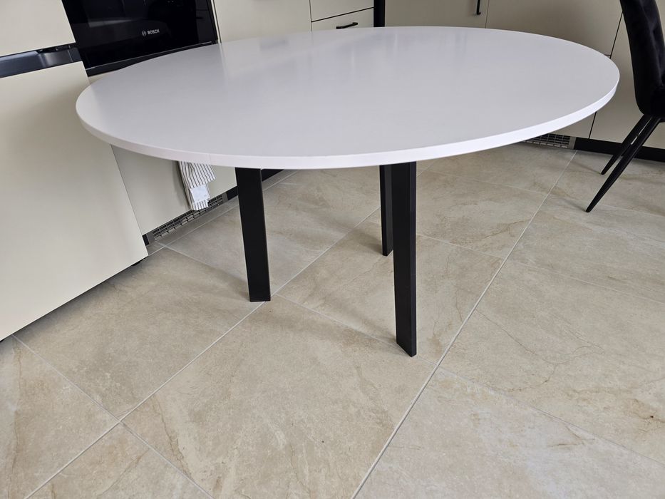 Stół okrągły biały 120 cm