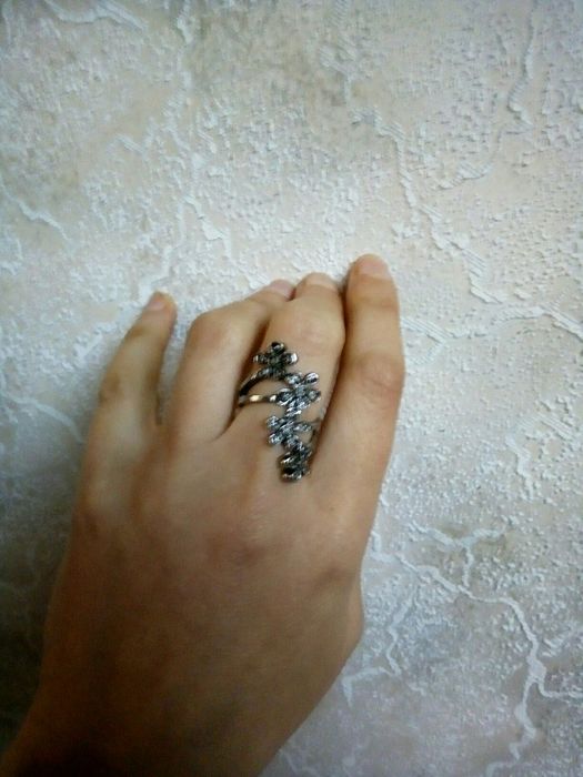 Кольцо под серебро, р-р 17.5