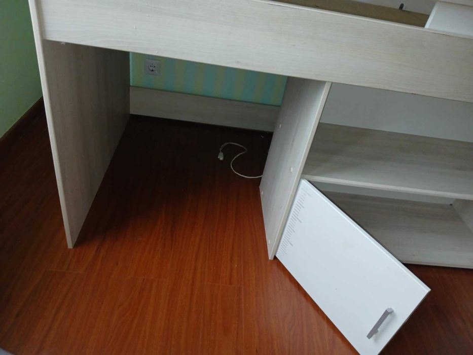 Quarto Infantil Completo - Cama, Secretária e Móvel para Brinquedos