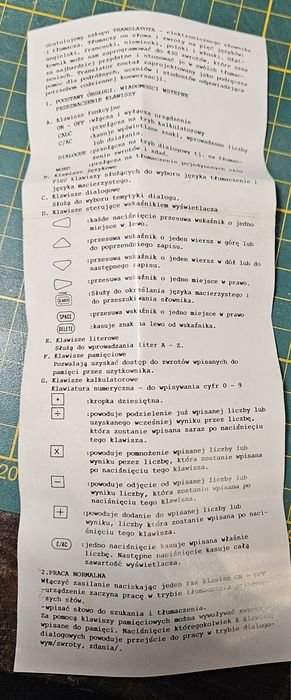 Tłumacz translator PRL sprawny kolekcjonerski