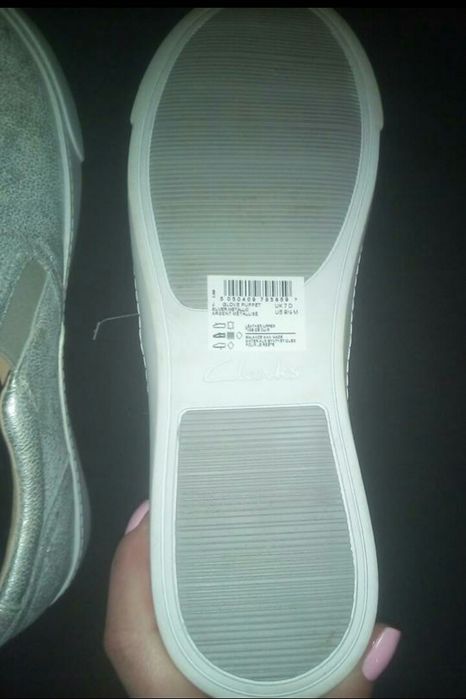 Фирменные кожаные слипоны Clarks Оригинал