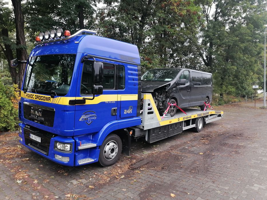 Pomoc Drogowa Autolaweta Transport samochodów  maszyn rolniczych budow