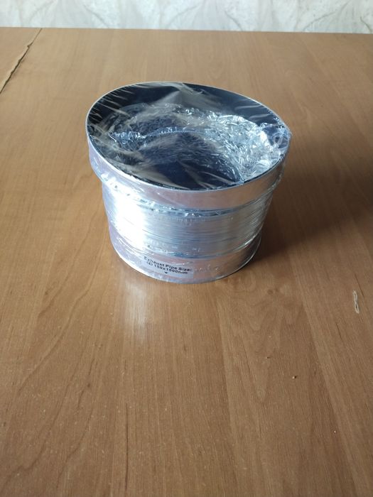 Гофрована труба для кухонної витяжки діаметром 150 мм з алюмінію.