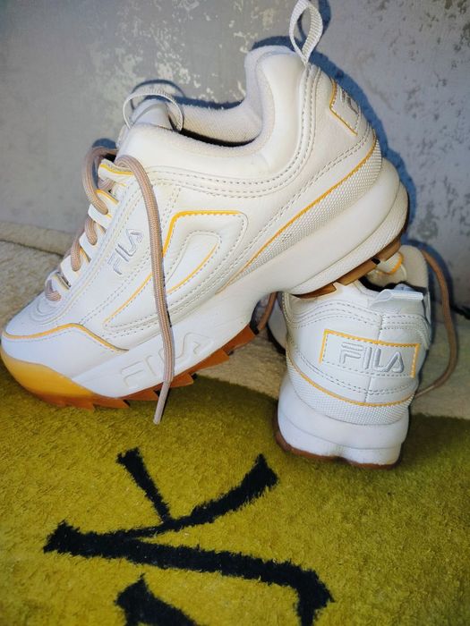 кросівки Fila white orange