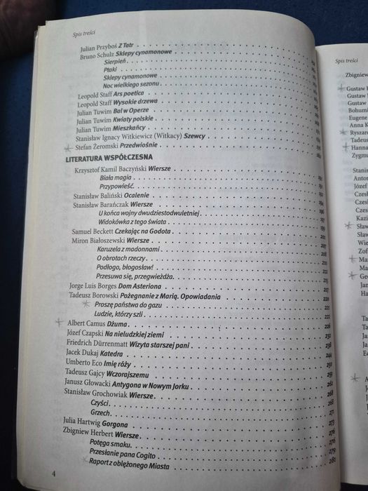 Opracowania lektur i wierszy dla klas III i IV