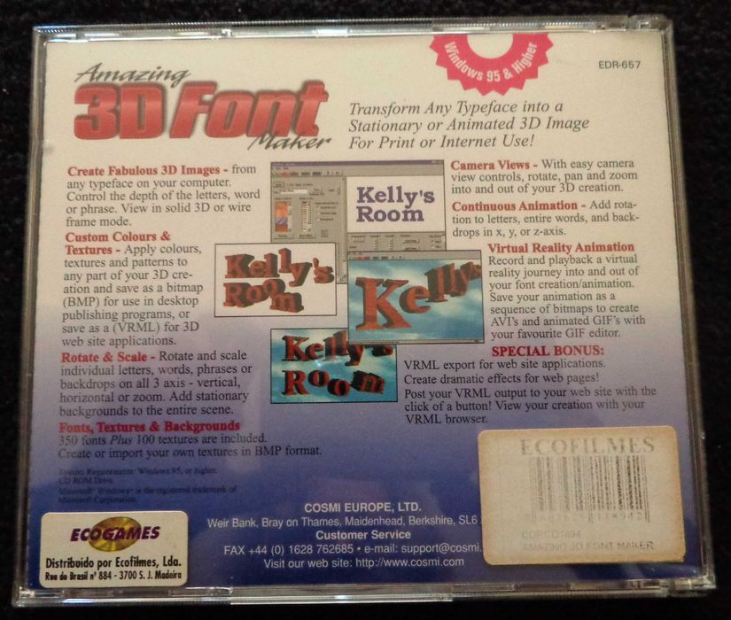 2 CD-Rom - Print Perfect Gold and 3D Font Maker64283893727107123