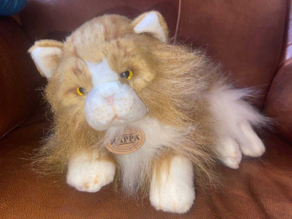 Пухнаста іграшка кішка Rappa екохутро