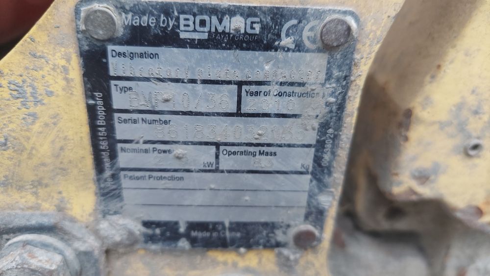 Zageszczarka Bomag silnik Honda