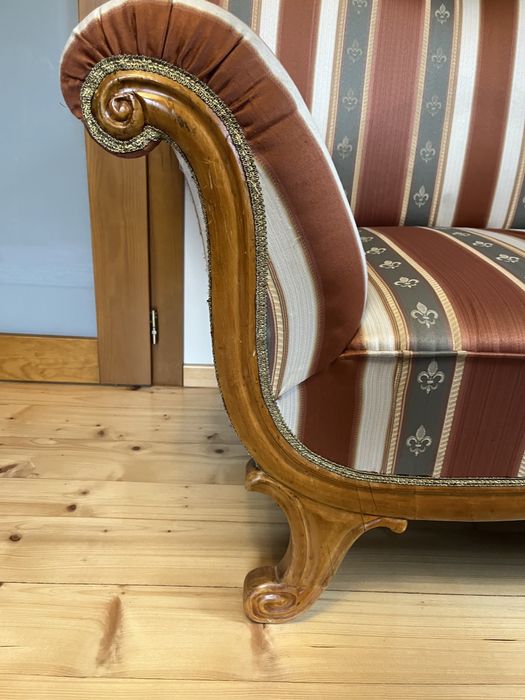 Antyczna sofa/kanapa w stylu Ludwik, drewno, Super Stan, Po renowacji