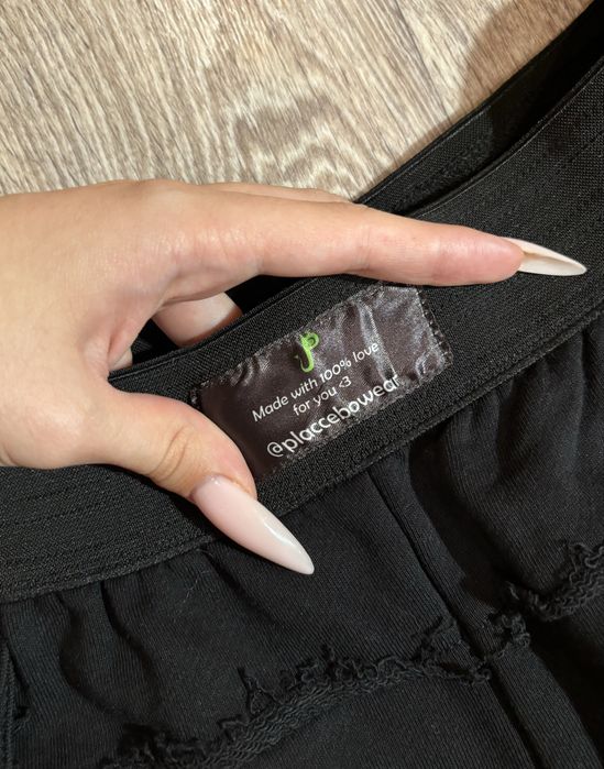 Шорты placcebowear широкие черные