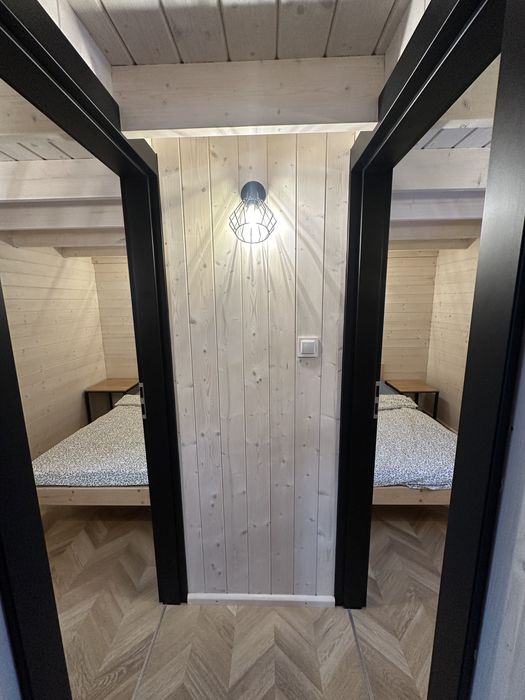 Domek 12 osob jacuzzi balia na wylacznosc Gowidlino kaszuby staw jezioro plaza
