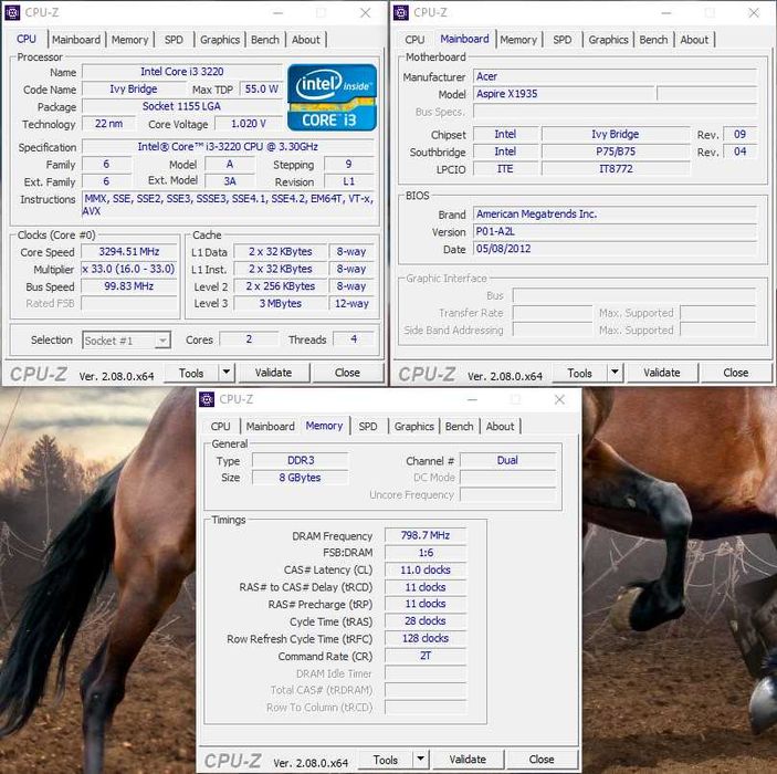 Компактный  Core i3- 3220 /8 Gb DDR3 /HD Graphics 2500/SSD 120 Gb