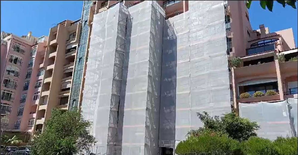 Andaime 700m² Completo com Acessórios - Andaime Europeu R75 Pintado