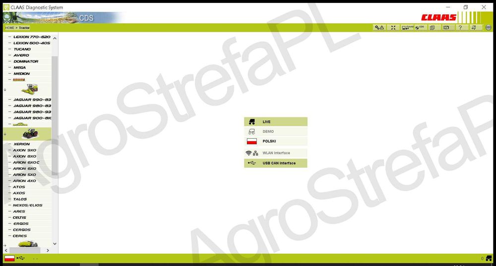 Claas CDS 7.5 Oprogramowanie Diagnostyczne 2021.05 Zdalna Instalacja