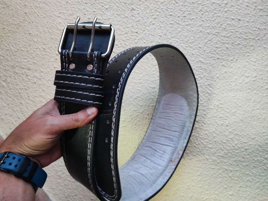 Cinto musculação em couro Everlast